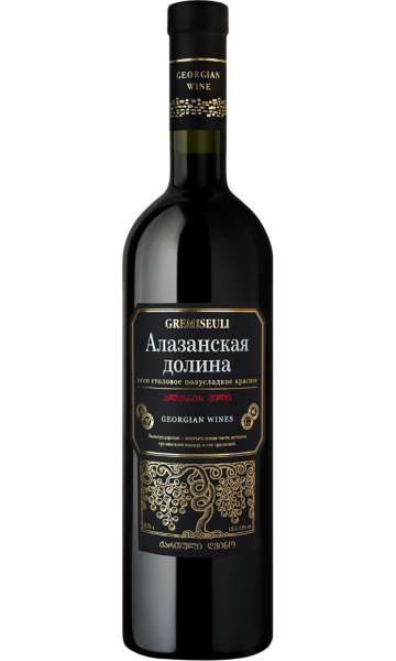 Вино столовое "Алазанская Долина" кр. п/сл 10,5-12% 0,75л серия Gremiseuli