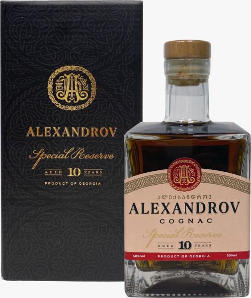 Коньяк "Грузинский коньяк" десятилетний КС серии ALEXANDROV SPECIAL RESERVE 0,5л, 40%